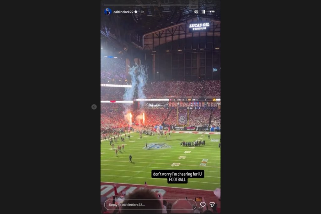 Caitlin Clark's Instagram story