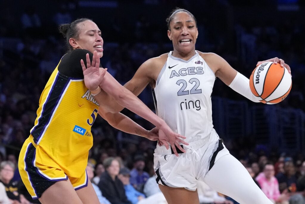 Dearica Hamby and A'ja Wilson