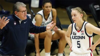 Paige Bueckers' UConn Practice Return Draws Geno Auriemma's Hilarious "Dennis the Menace" Jab