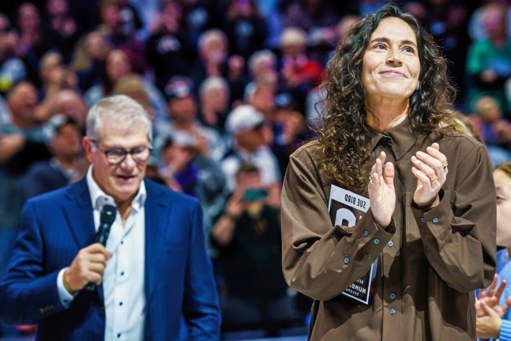 Geno Auriemma and Sue Bird