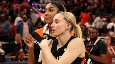 Angel Reese Teases Paige Bueckers For Cheering Louder For "My Man" Wendell Carter Jr. At New York Knicks Game