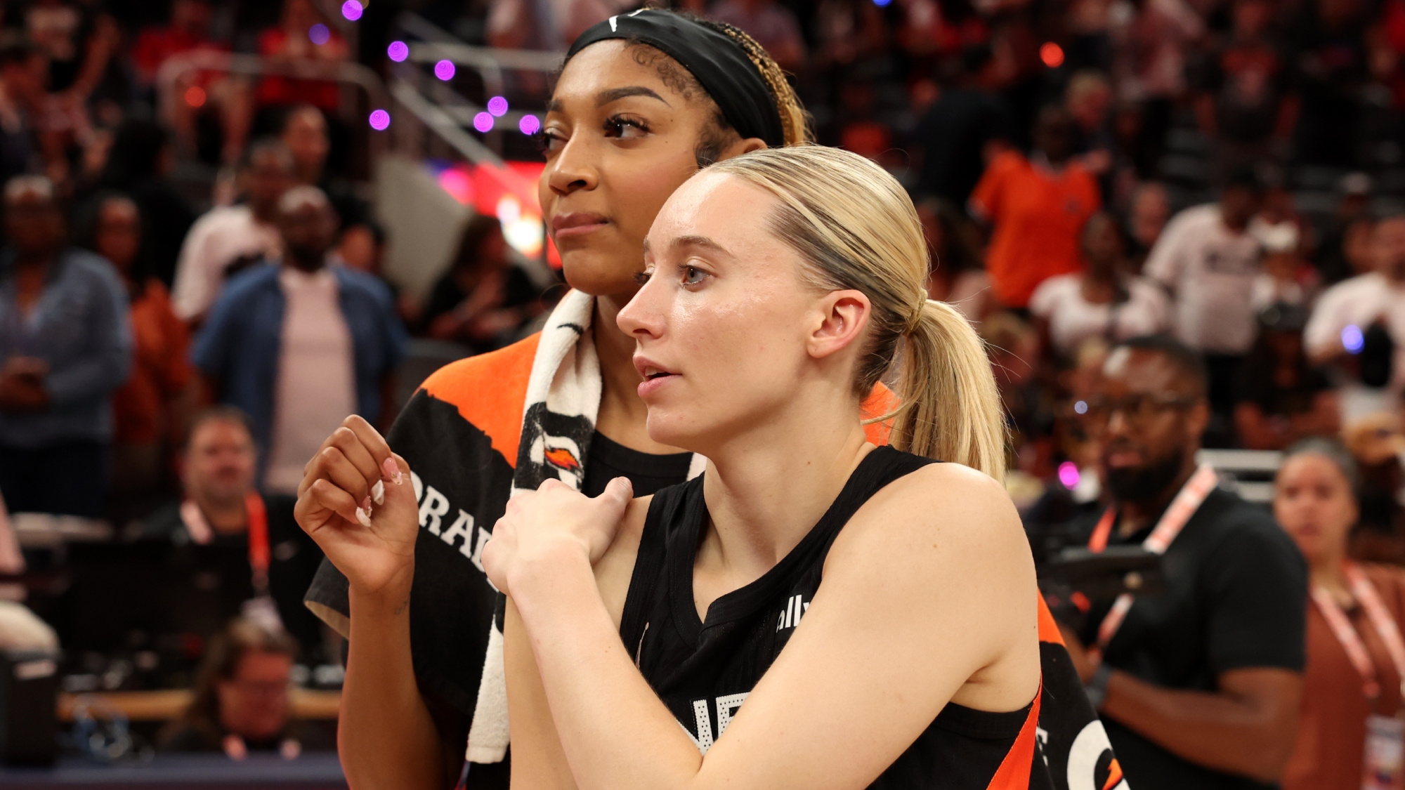 Angel Reese Teases Paige Bueckers For Cheering Louder For "My Man" Wendell Carter Jr. At New York Knicks Game