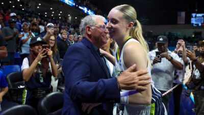 Geno Auriemma Jokes About Paige Bueckers' WNBA Bragging During UConn Practice Reunion