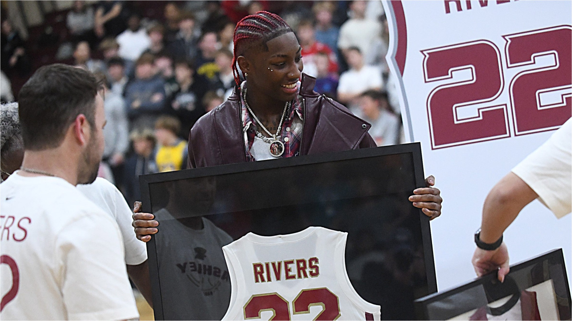 Saniya Rivers' No. 22 Jersey Retired At Ashley High School In Emotional Ceremony