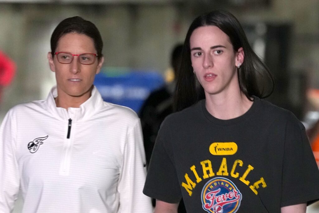 Caitlin Clark and Stephanie White