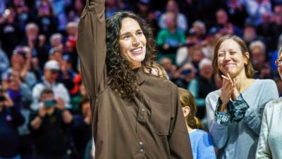 Sue Bird Gets Emotional During UConn Jersey Retirement - "This Is Home"