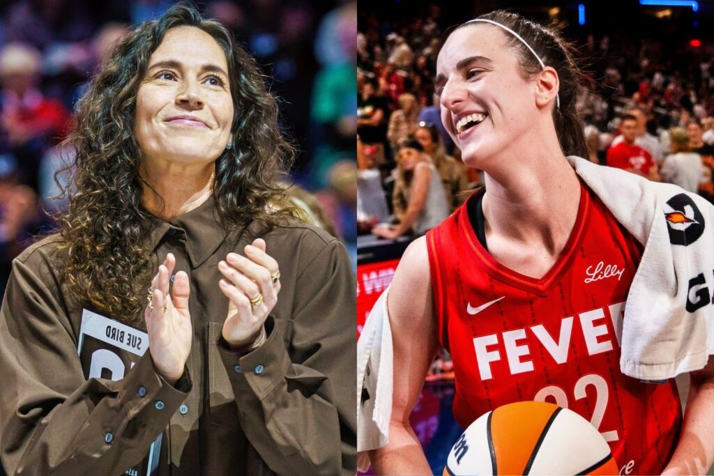 Sue Bird and Caitlin Clark