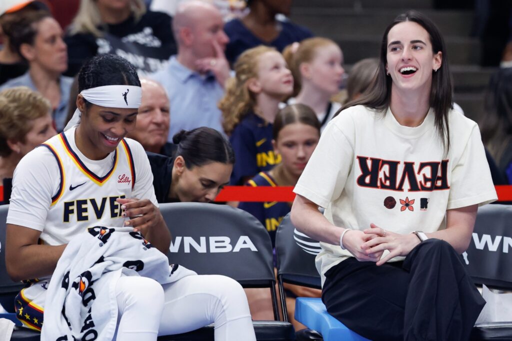 Sydney Colson and Caitlin Clark