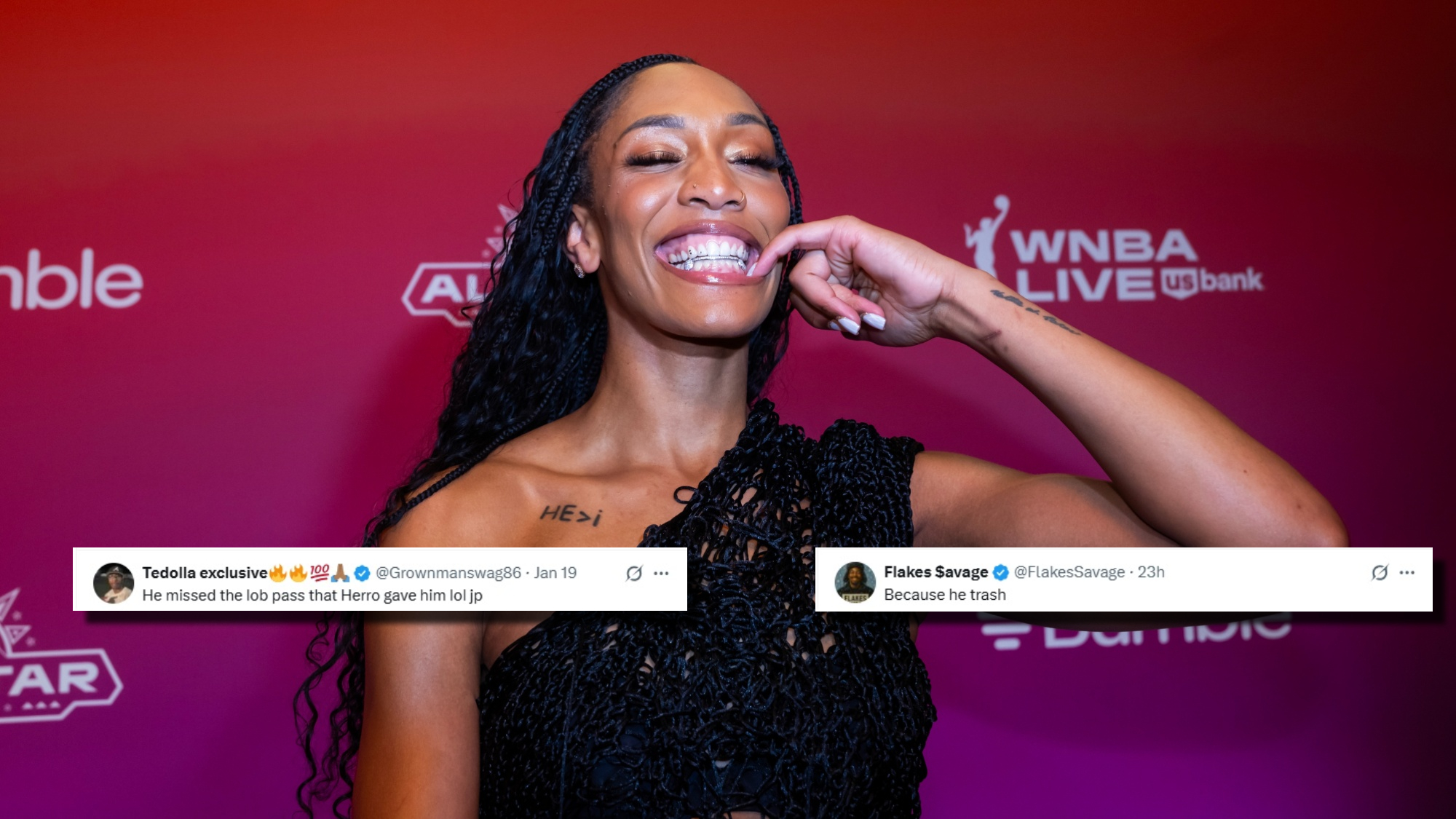 A'ja Wilson Sending Ice-Cold Death Stare To Bam Adebayo Had WNBA Fans Guessing The Reason