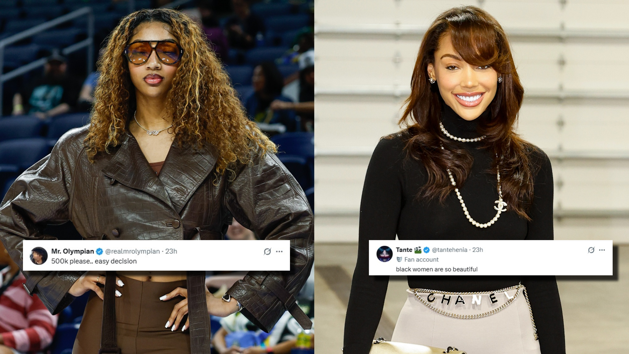 WNBA Fans Pick Side On Date Angel Reese & Kysre Gondrezick Or $500k Question