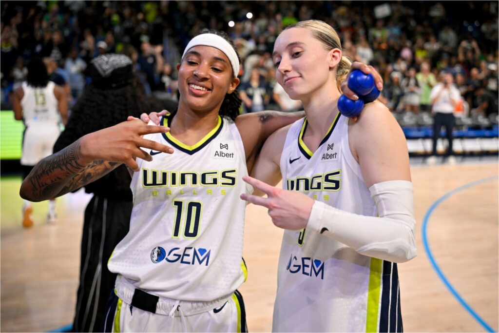 Aziaha James and Paige Bueckers