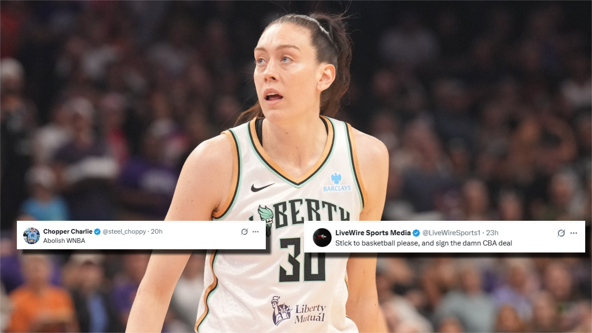 WNBA Fans Mock Breanna Stewart For "Abolish ICE" Remark During Unrivaled Protest Moment