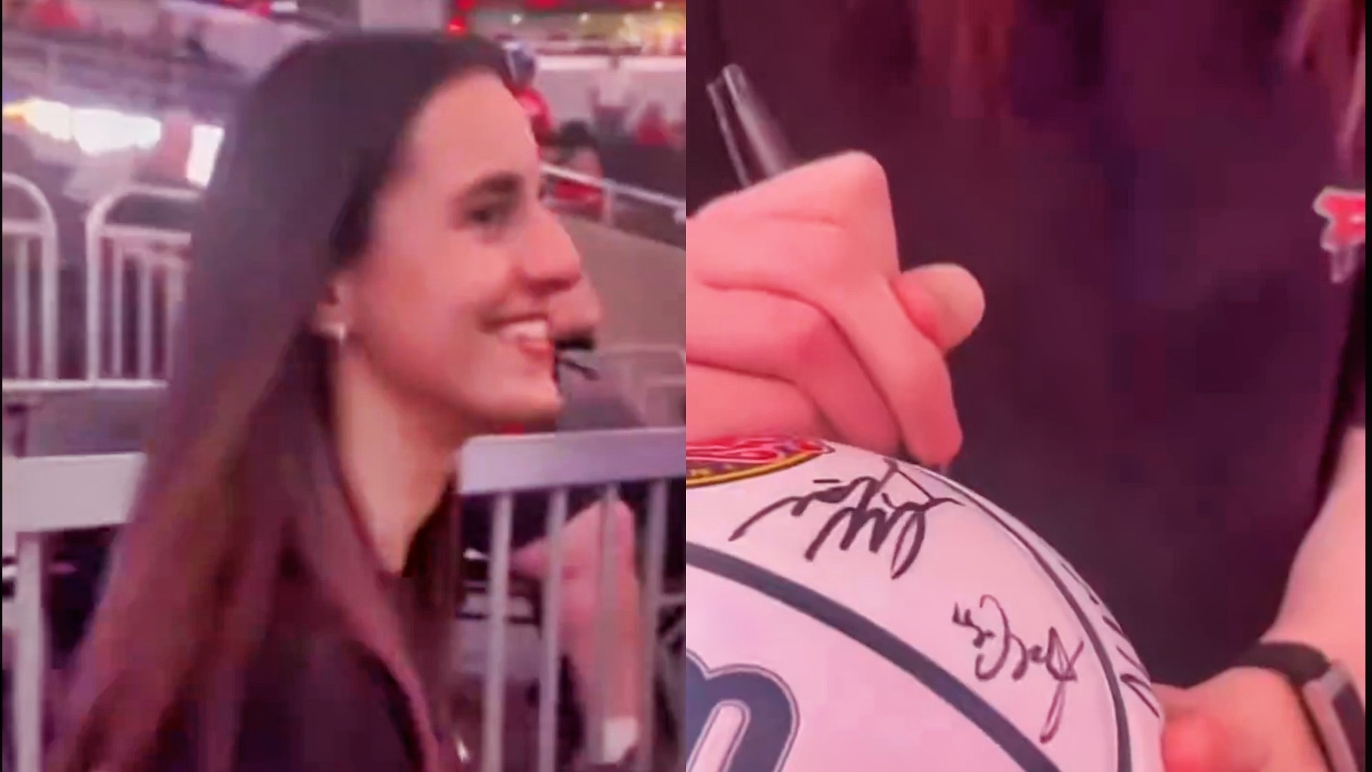 Caitlin Clark Had Adorable Reaction To A Fan Holding Wrong Jersey During Autograph Session [VIDEO]