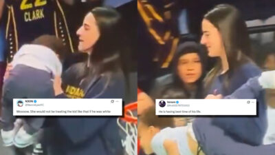 Resurfaced Video Shows Caitlin Clark Playfully Roughhousing With Child During Indiana Fever Warmups Sparking Mixed Fan Reactions