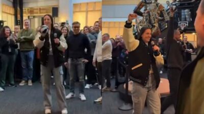 Cameras Caught Caitlin Clark Wowing Nike Employees With Mid-Range Shots During Headquarters Visit