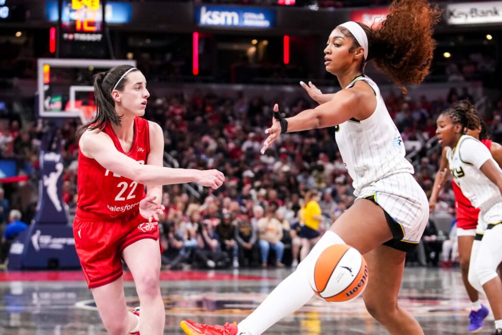 Caitlin Clark and Angel Reese