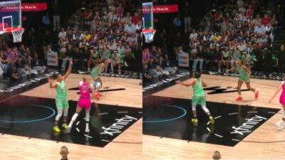 Cameron Brink Still Manages To Score After Taking A Hard Blow To Her Face Against Laces BC [VIDEO]