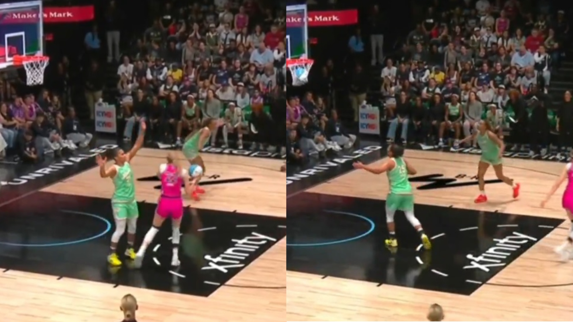 Cameron Brink Still Manages To Score After Taking A Hard Blow To Her Face Against Laces BC [VIDEO]