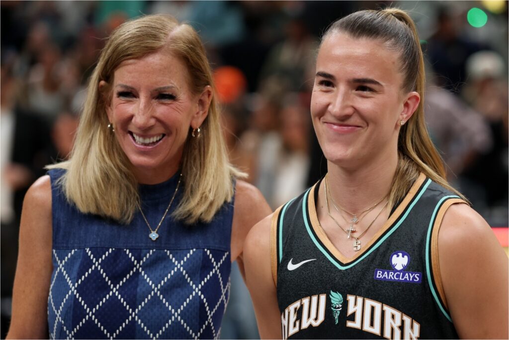 Cathy Engelbert and Sabrina Ionescu