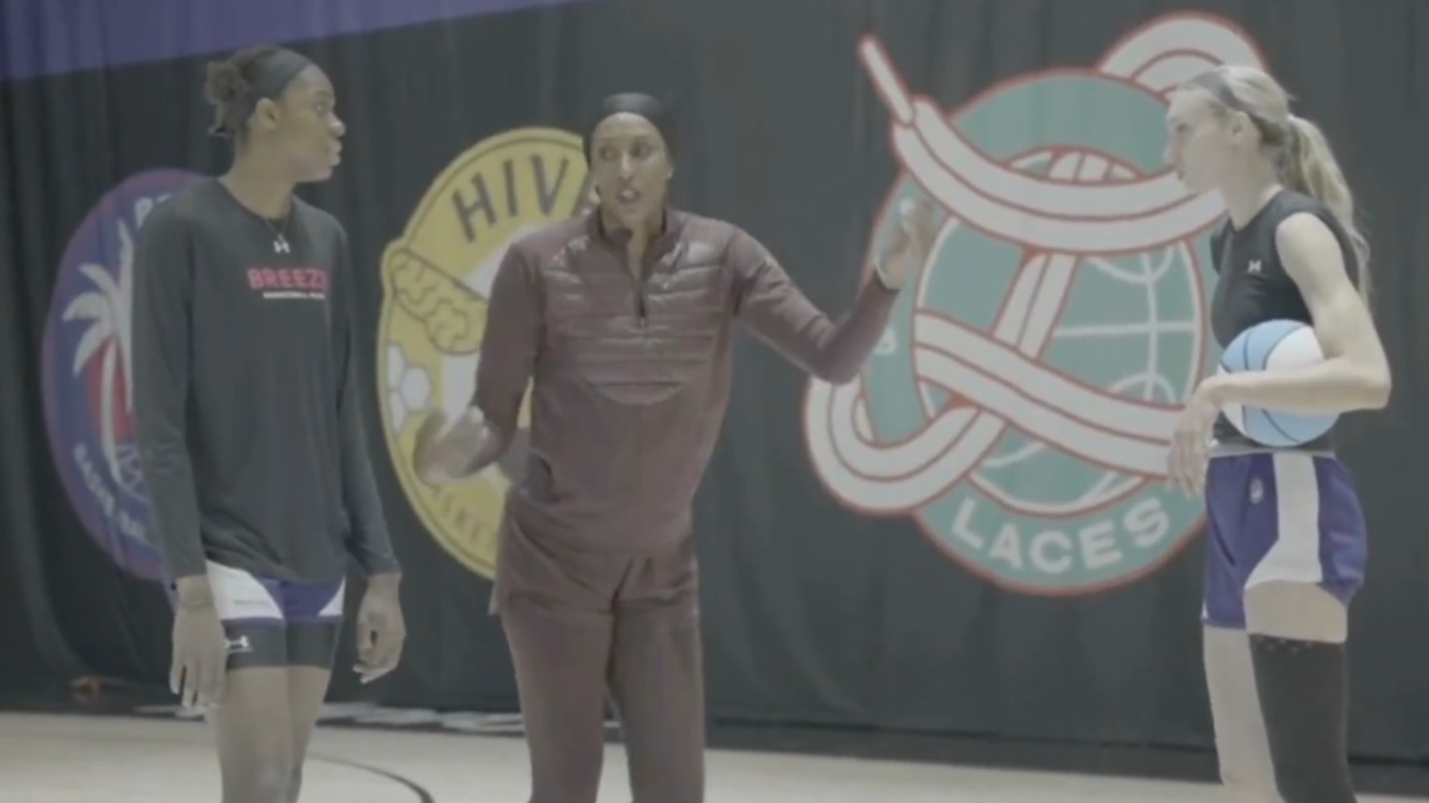 Watch Lisa Leslie Working Out With Dom Malonga & Cameron Brink Ahead Of Unrivaled Game