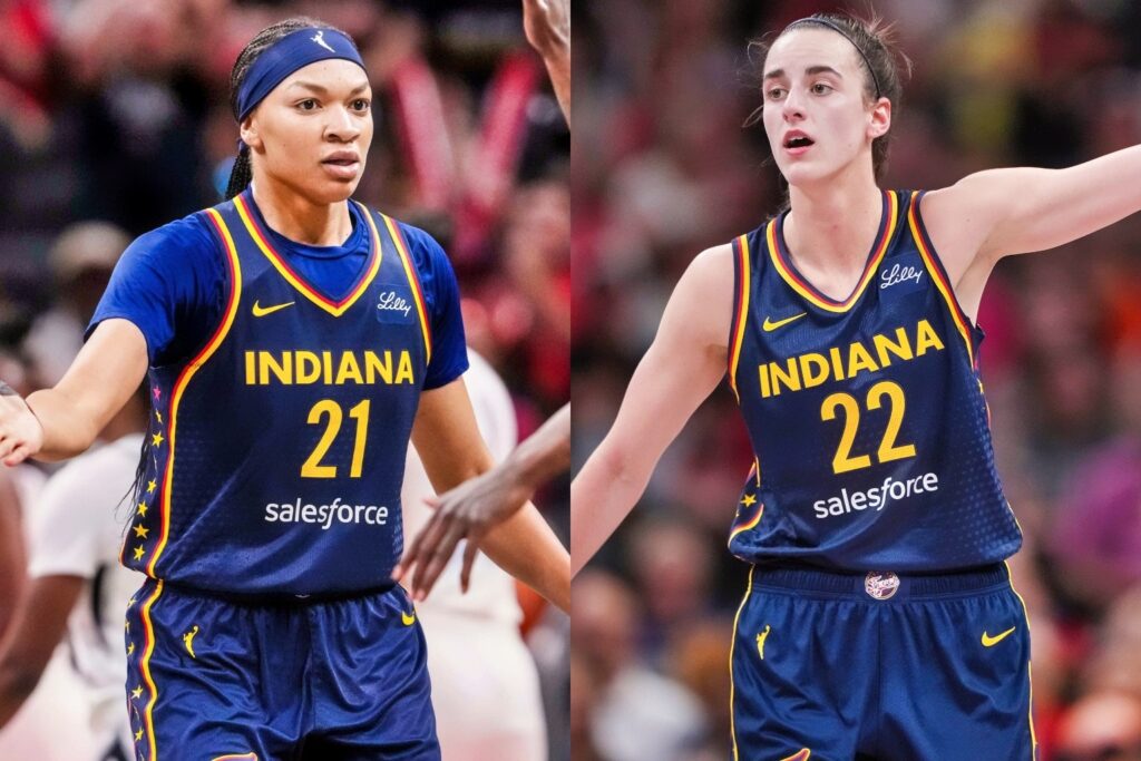 Makayla Timpson and Caitlin Clark