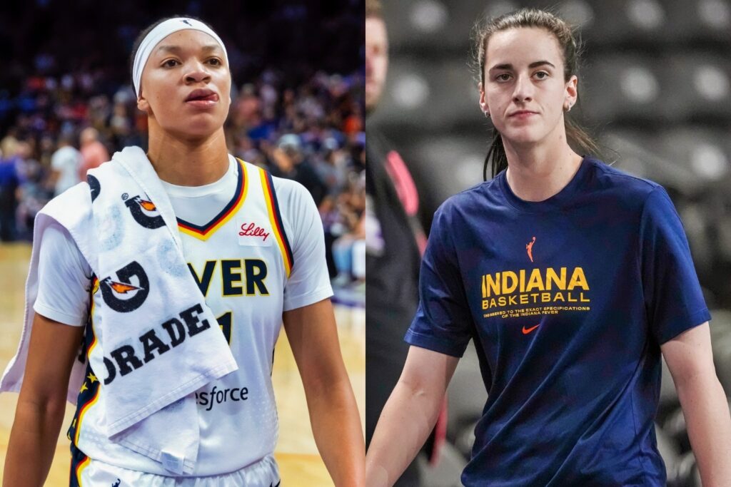 Makayla Timpson and Caitlin Clark