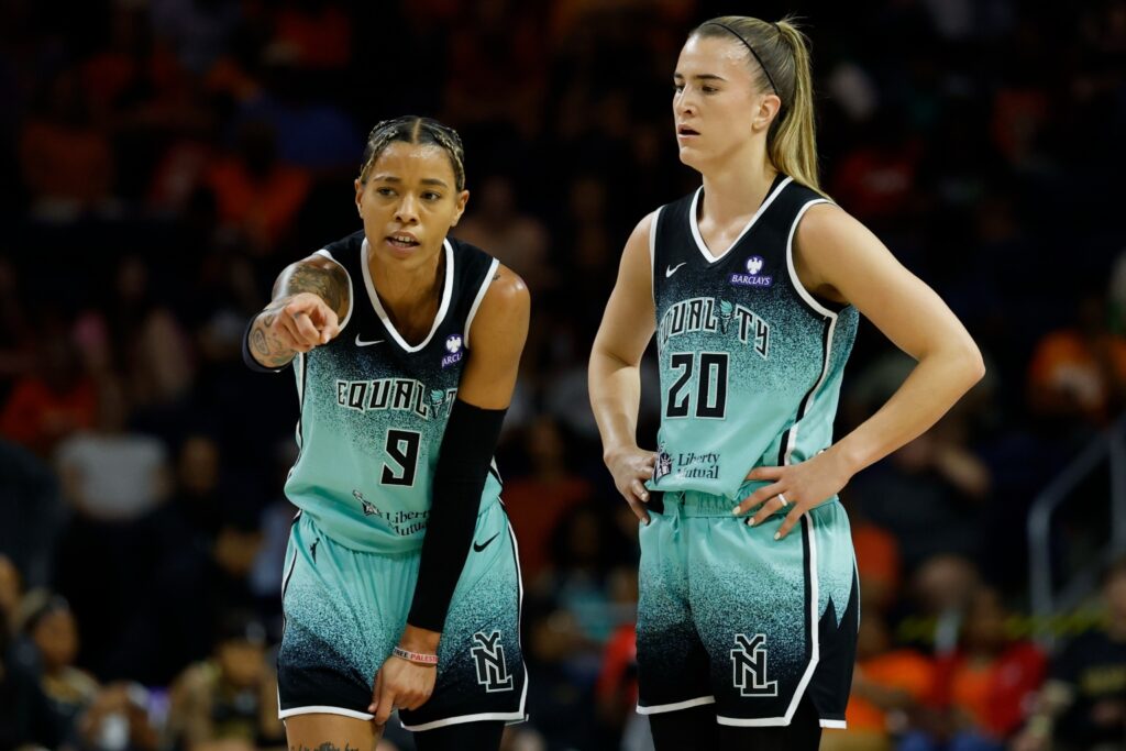 Natasha Cloud and Sabrina Ionescu