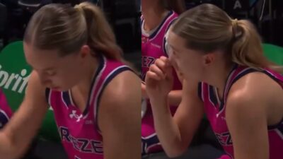 Paige Bueckers Caught Showing True Emotions During Second Quarter Officiating Challenge Against Laces BC
