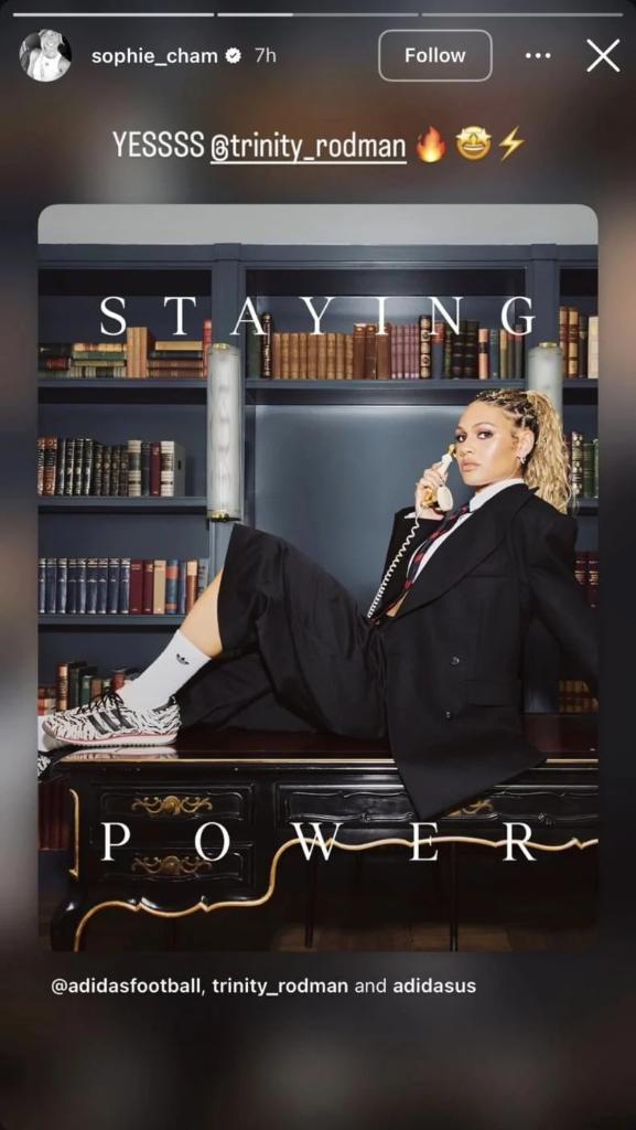 Sophie Cunningham Instagram Story