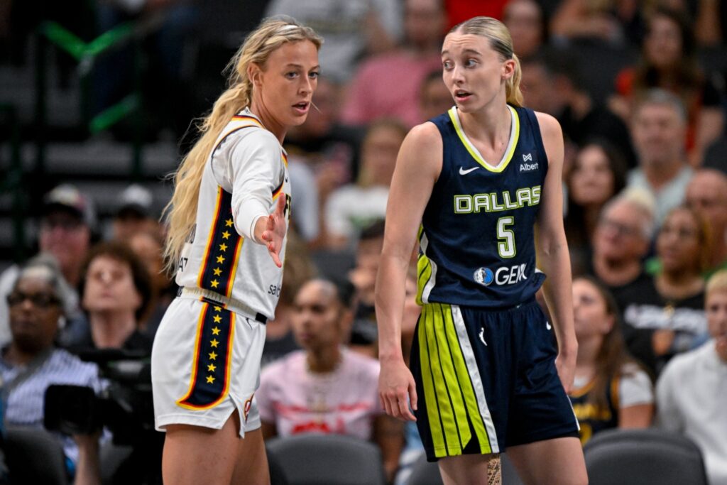 Sophie Cunningham and Paige Bueckers