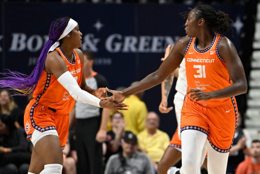 Aaliyah Edwards and Tina Charles