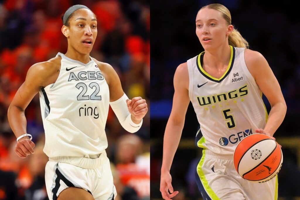 A'ja Wilson and Paige Bueckers