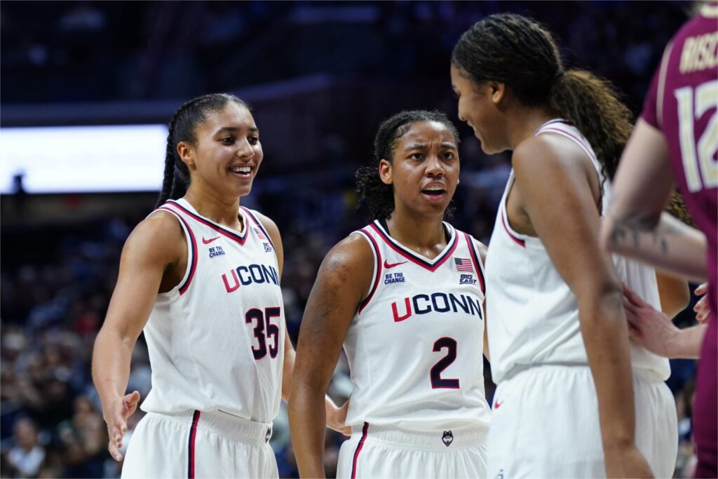 Azzi Fudd, KK Arnold and Sarah Strong