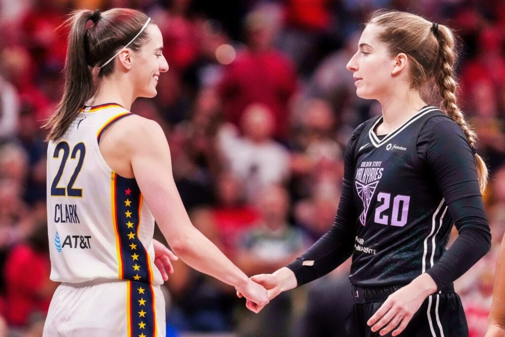 Caitlin Clark and Kate Martin