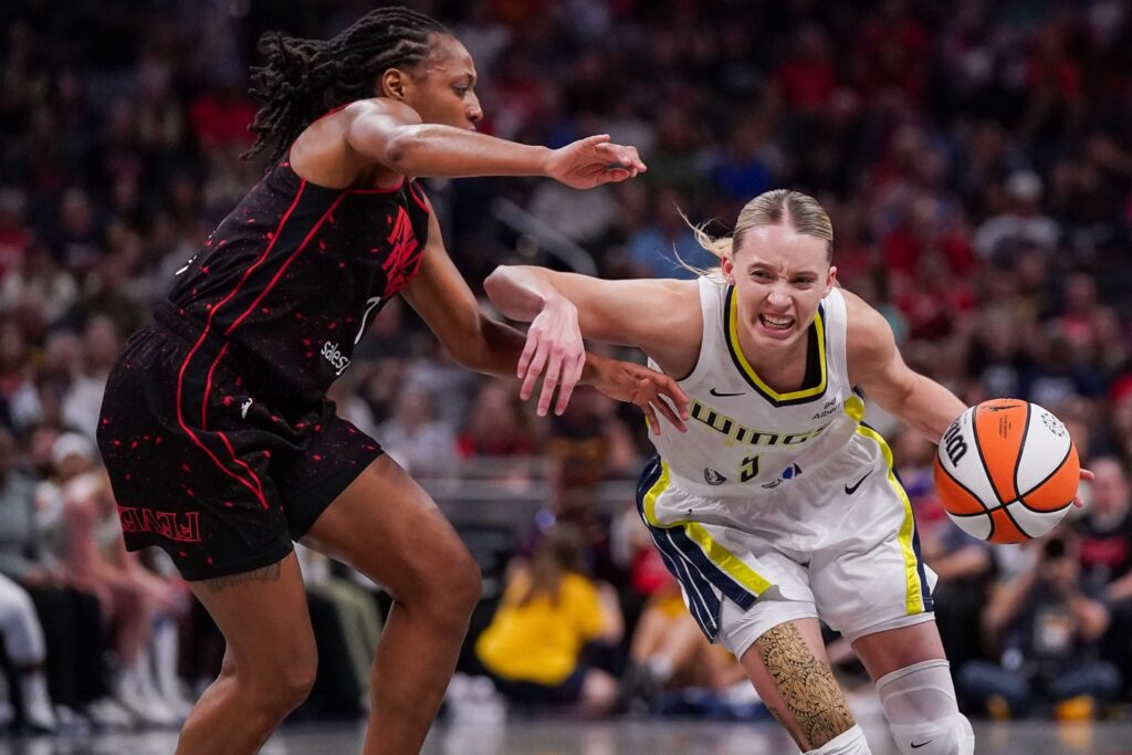 Paige Bueckers and Kelsey Mitchell