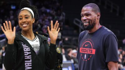 Kevin Durant Gave A Priceless Reaction On Monique Billings&rsquo; Almost-Dunk Play Against Lunar Owls BC