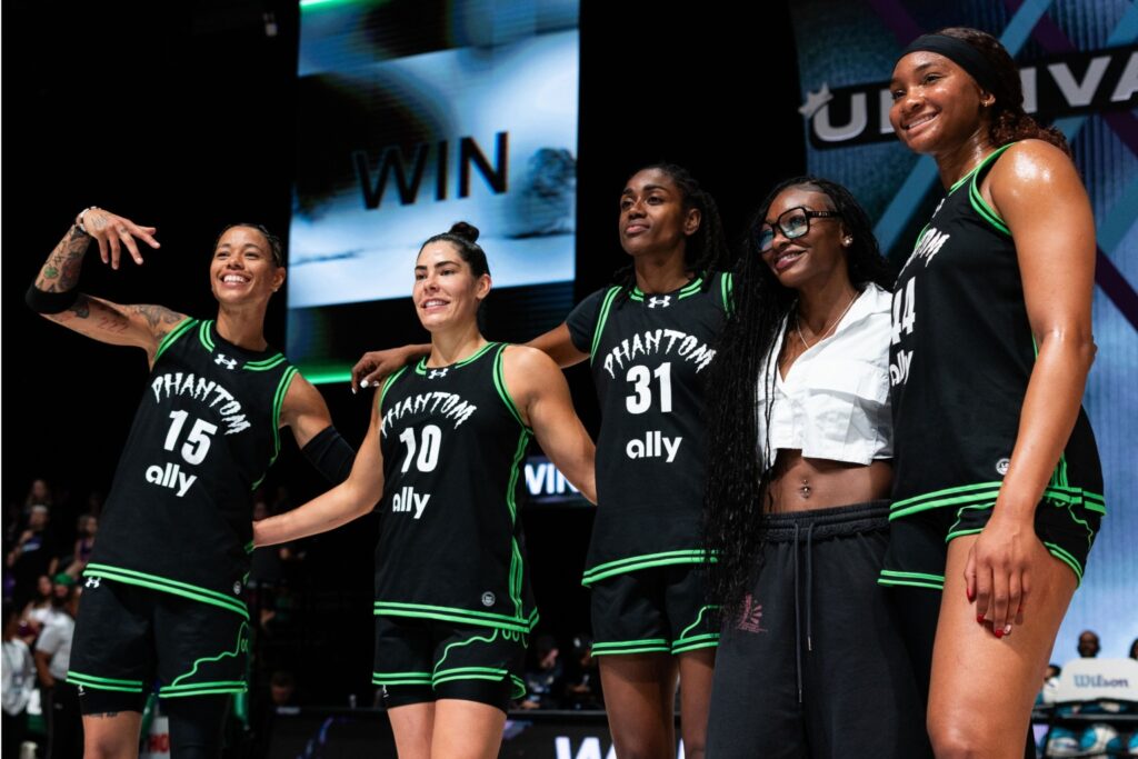 Natasha Cloud, Kelsey Plum, Kiki Iriafen