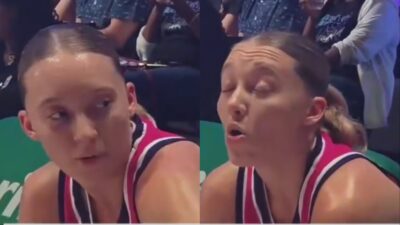 Cameras Caught Paige Bueckers Helping Unrivaled Teammate Cameron Brink Calm Down During Timeout