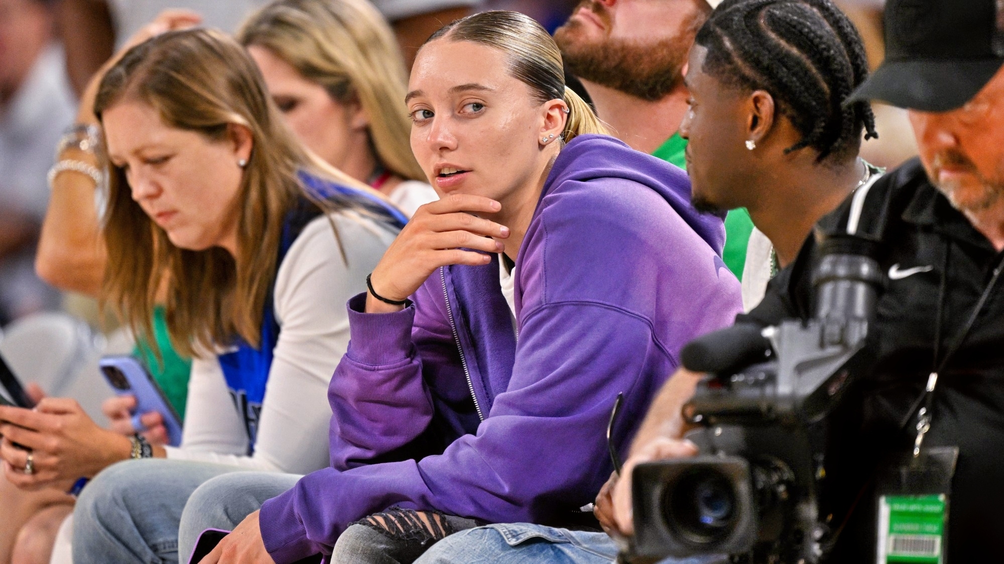 Paige Bueckers Enjoys Super Bowl Action As CBA Fate Hangs In Balance