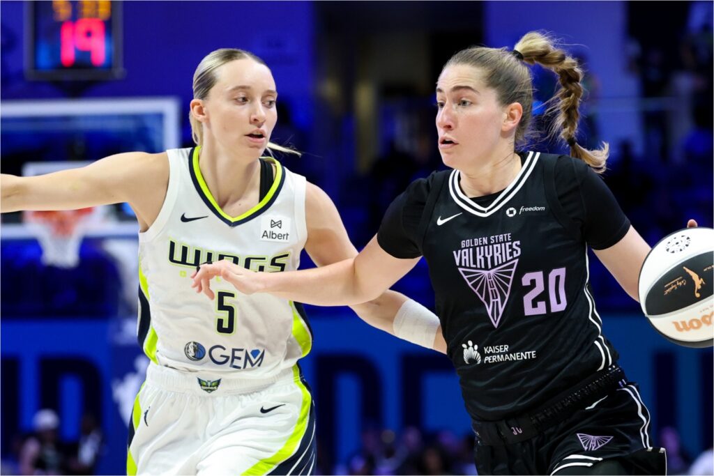 Paige Bueckers and Kate Martin