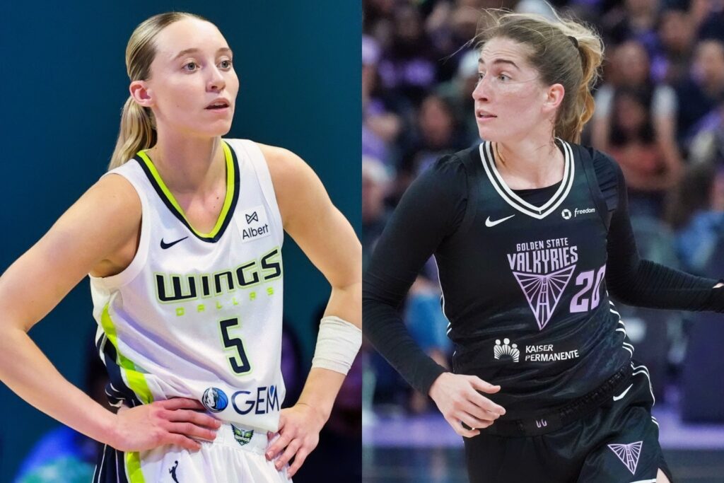 Paige Bueckers and Kate Martin