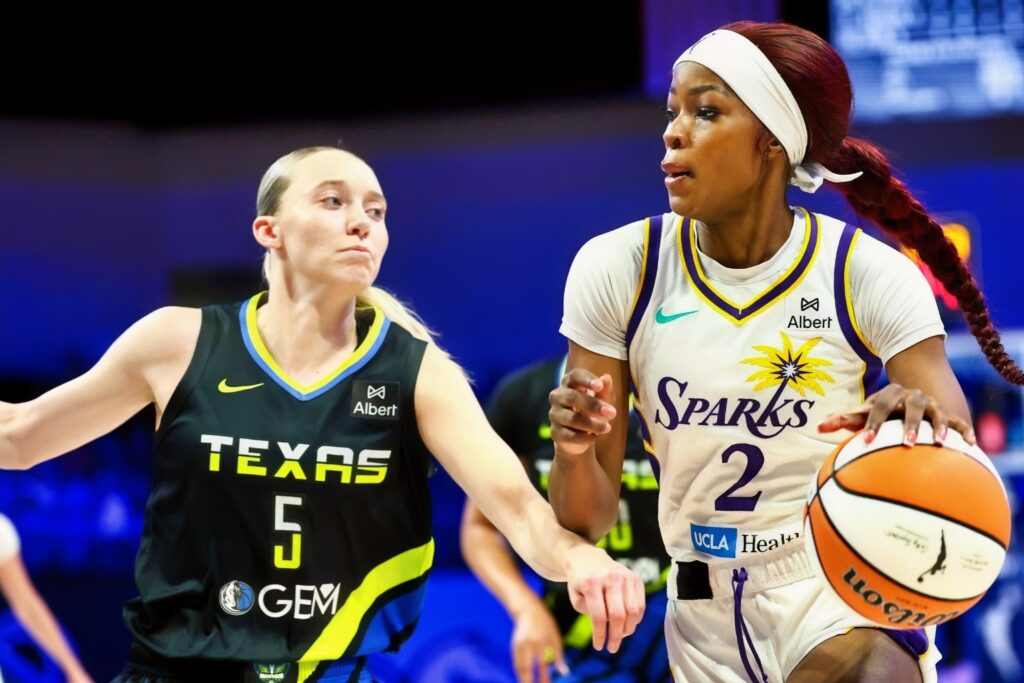 Paige Bueckers and Rickea Jackson