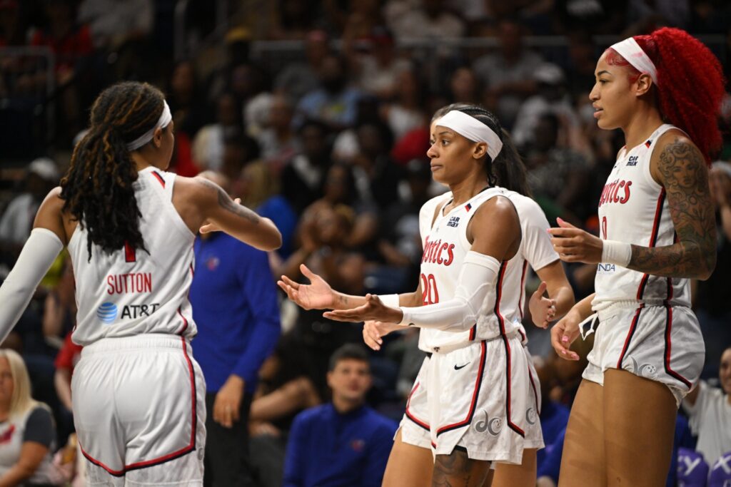 Sug Sutton, Brittney Sykes and Shakira Austin