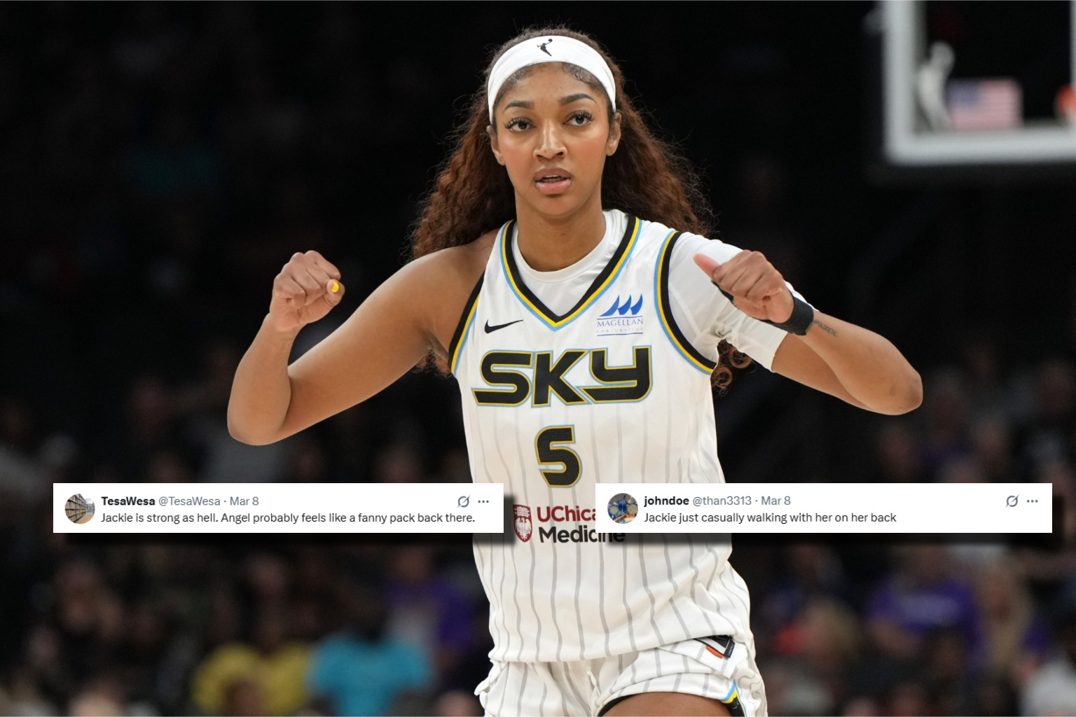 Fans Lose It Calling Angel Reese A Fanny Pack After Piggyback Ride With Jackie Young At Team USA Practice