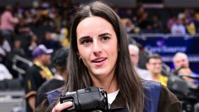 Caitlin Clark Takes On Photographer Role For Indiana Pacers In Game Against Los Angeles Lakers
