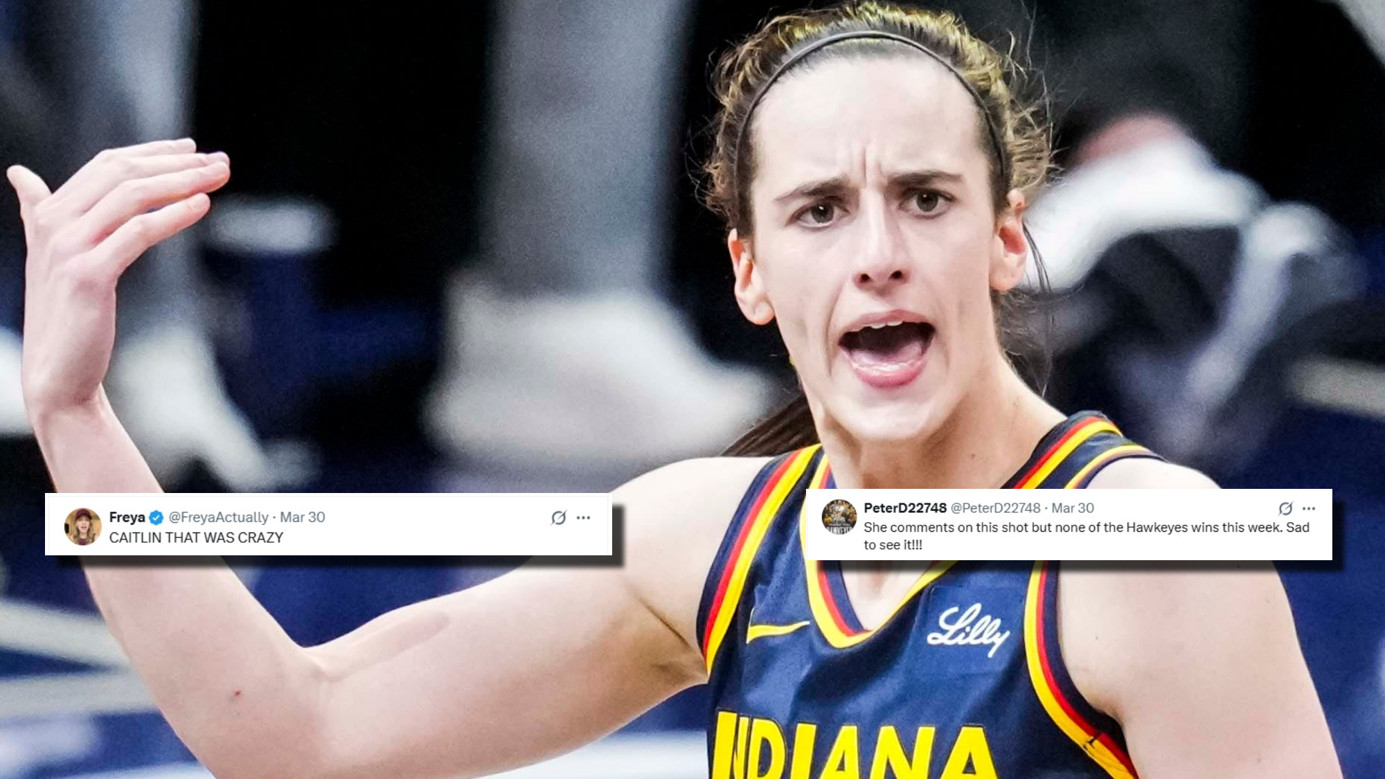 Caitlin Clark's Wild Live Reaction To UConn-Duke Chaos While Covering NBA Game Has Fans In Stitches