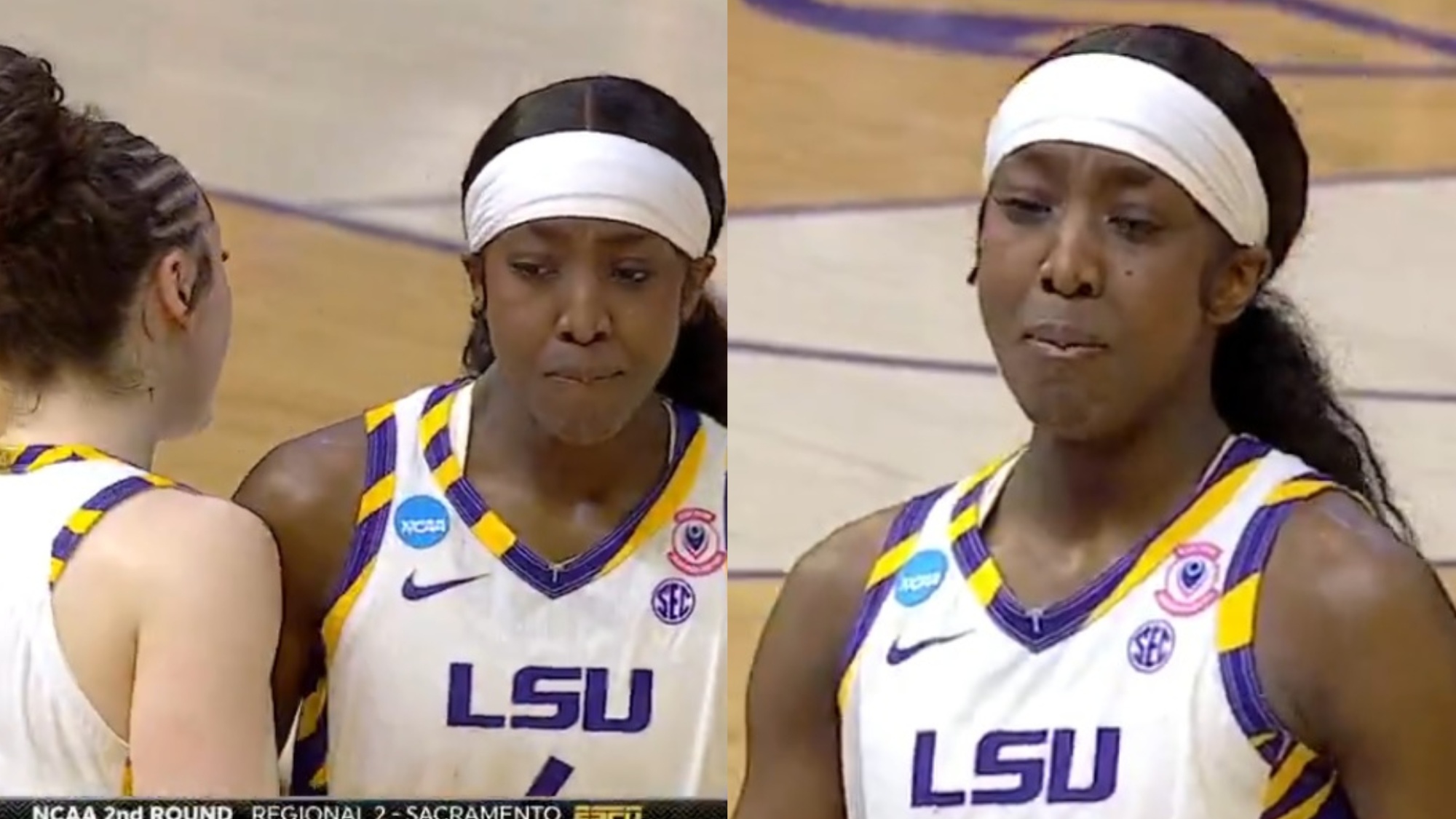 Cameras Caught Flau'jae Johnson's Emotional Last Time Playing For LSU Tigers
