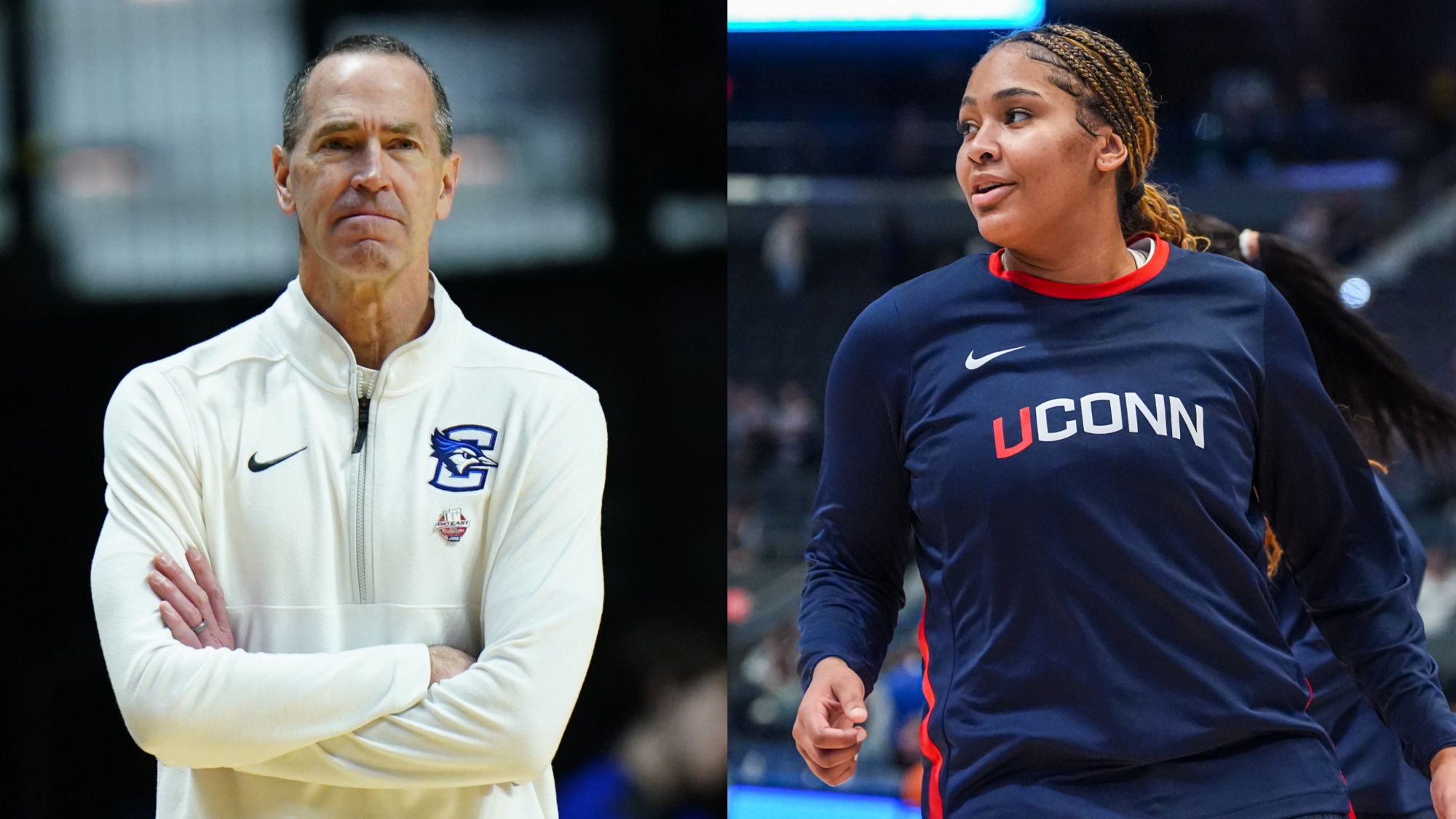 Creighton Coach Jim Flanery Can&rsquo;t Stop Gushing Over Sarah Strong's Performance In Connecticut's Win Over Blue Jays