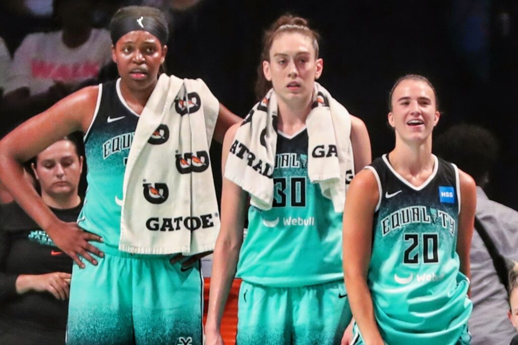 Jonquel Jones, Breanna Stewart and Sabrina Ionescua