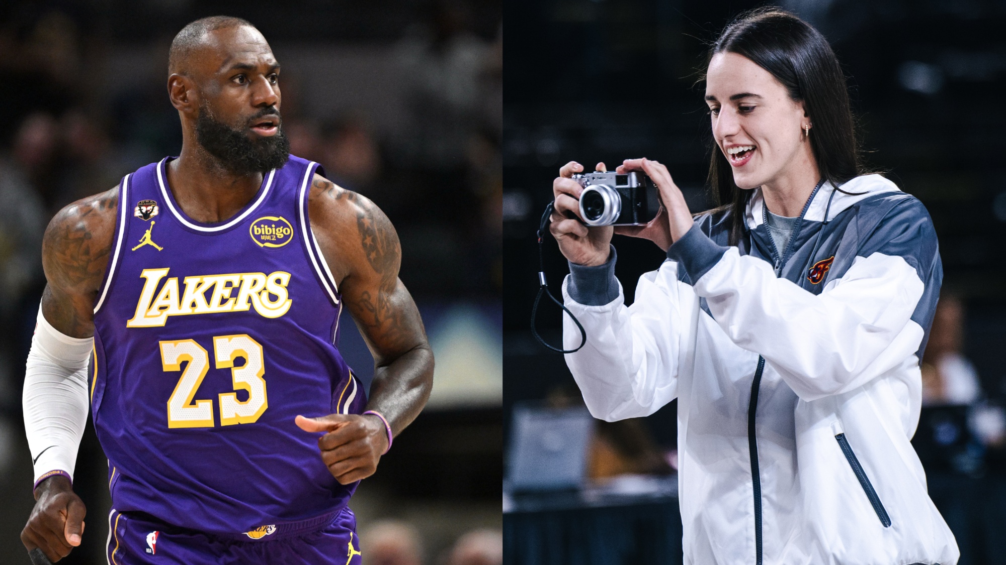 LeBron James Gives Thumbs Up To Caitlin Clark Getting Her Own Sideline Camera During Los Angeles Lakers Game